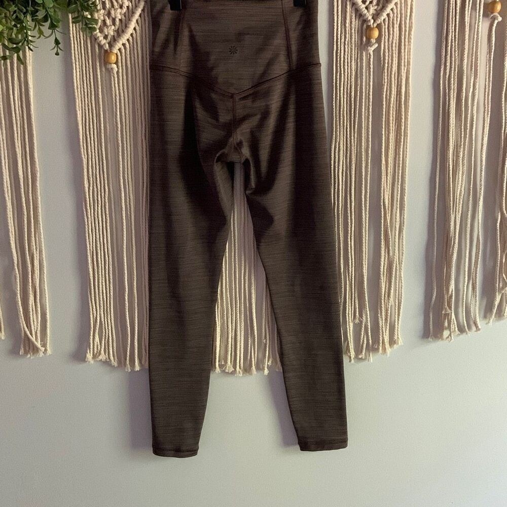 ATHLETA Women's Elation Space Dye 7/8 Leggings Coffee House Brown XXS - Picture 3 of 12